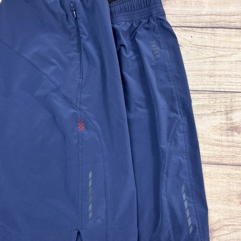 Rhone Drawstring Shorts‎ Sz XLarge Navy Blue Athletic Activewear Running Gym 7 